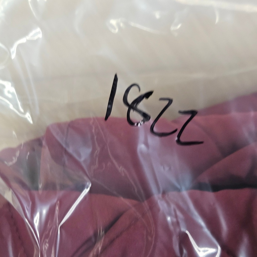 J‎ Crew Mercantile Ruffle Quilted Vest Womens S Burgundy Neck Zip Up J6869 FA18 - Picture 11 of 11